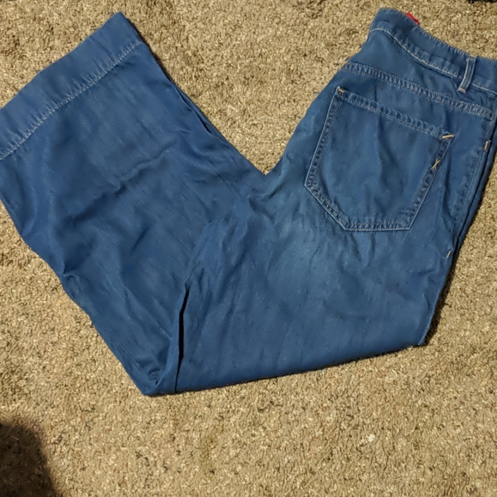 Express high rise cropped flares